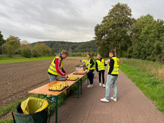 Fans bei der gemeinsamen Fahrt nach Frankfurt