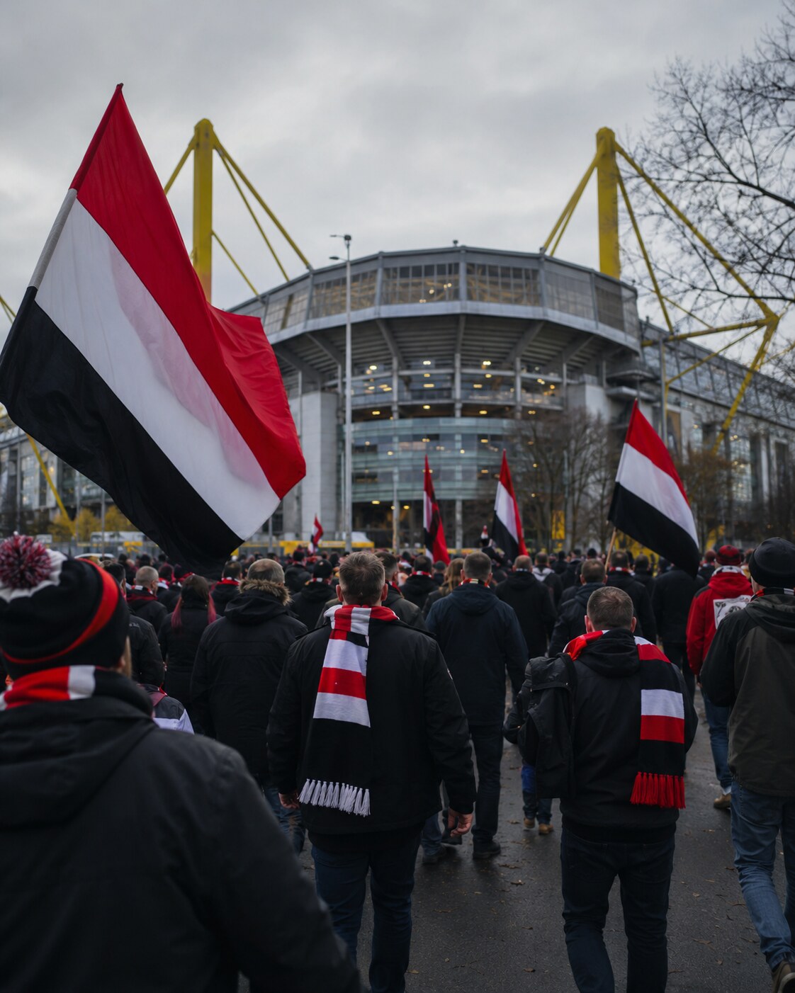 Fanclub-Mitglieder auf der Auswärtsfahrt nach Dortmund