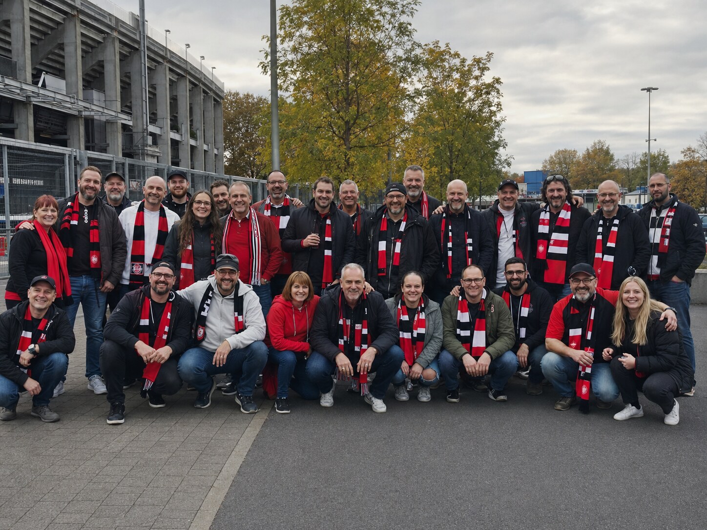 Gruppenfoto des EFC Cappeler Adler